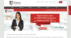 Desktop Screenshot of nmims.edu